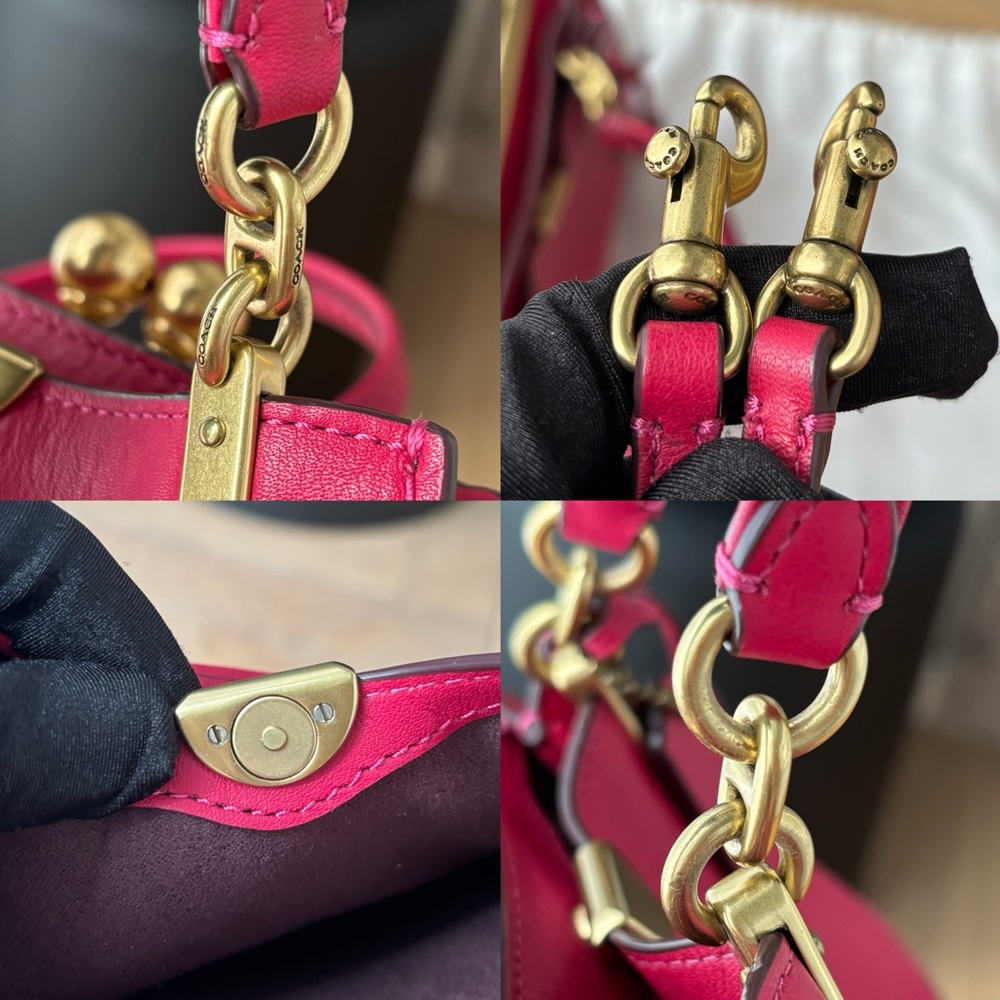 COACH Kisslock Dreamer 21 Bag in Red - Picture 14 of 16